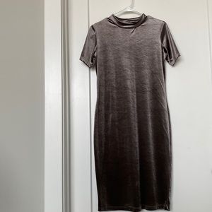 ZARA Velvet Fitted Dress